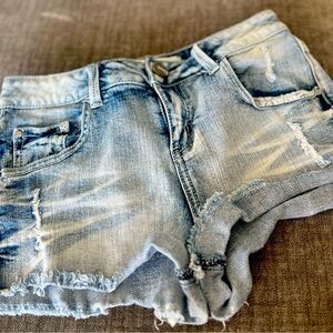 Distressed Jean Shorts
